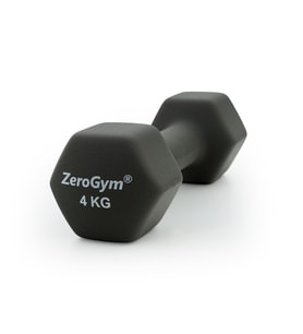 Zerogym Neopren Kaplı  İçi Demir Dambıl 4 kg Gri 1 Adet