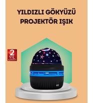 Northcity USB Galaxy Projektör Lamba - 360° Dönen Romantik Atmosfer Işığı, Çocuk Odası ve Parti Dekoru