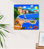 Fethiye Tasarımlı Mdf Duvar Tablosu
