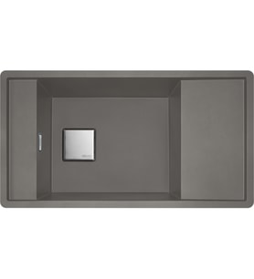 FRANKE Fresno FSG 611-88 Stone Grey Tezgah Üstü Granit Eviye (Beton Gri)