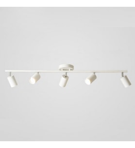 Rsylight Metal Modern 5 Li Beyaz Led Spot Hareketli Avize Beyaz Ampullü