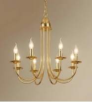 6 Kollu Retro Siyah Avize 3172-W32-1C-WZ (Gold)