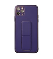 Iphone 11 Kılıf Coco Deri Standlı Kapak - Mor