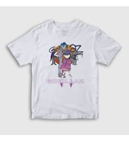 Presmono Unisex Çocuk Beyaz Sun Gorillaz T-Shirt 294011tt