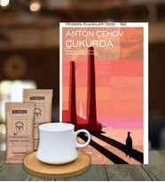 Çukurda Anton Çehov Bambu Fincan Türk Kahvesi Kişiye Özel Not Kitap Hediye Seti