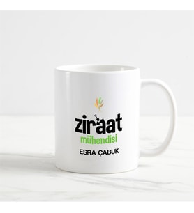 Ziraat Mühendisi Kupa Bardak (2. Tasarım) (Beyaz)
