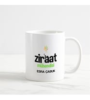 Ziraat Mühendisi Kupa Bardak (2. Tasarım) (Beyaz)
