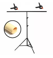 GDX Seyyar PVC Fon Perde Açık Turuncu - Orange 120cm x 200cm