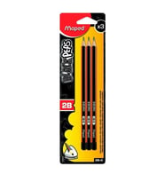 Maped Black Peps 2B Kurşun Kalem 3'lü Paket 850012 