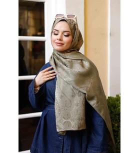 Etro Desen Premium Şal Soft Yeşil