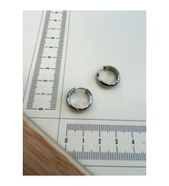 316 L Cerrahi Çelik 5mm*14mm Bombeli Çelik Halka Küpe Gümüş