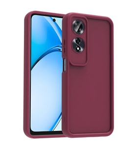 Oppo A60 Uyumlu Kılıf Kamera Korumalı Zore Ananas Kapak (Mürdüm)