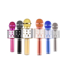 Ws-858 Sihirli Bluetooth Karaoke Mikrofon Usb Kart Girişi