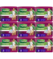 Depend Emici Külot Hasta Bezi XL - Extra Büyük Kadın 90 Adet (9PK*10)