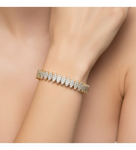 XUPİNG JEWELRY GÖZ ZİRKON TAŞLI BİLEKLİK
