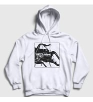 Presmono Unisex Beyaz Mezzanine Massive Attack Kapüşonlu Sweatshirt 523493tt