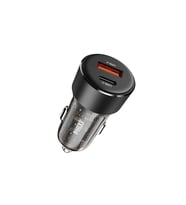 PHIXI 38W PD Araç Şarj Cihazı USB-C + USB-A Hızlı Araç Şarj Adaptörü