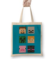 Minecraft Famous Characters Bez Çanta Uzun Saplı