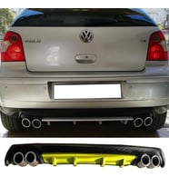Vw Polo Mk4 Sarı Difüzör Çiftli Yuvarlak Egzoz Görünümlü D Tip Difizör