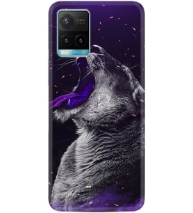 Vivo Y11S Y21S Y20 Y20S Y70 Kılıf Desemli Silikon Purple Leopar 1750