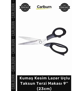 Özel Üretim Profesyonel Kumaş Kesim Lazer Uçlu Çelik Ağızlı Sağlam Taksun Terzi Makası 9'' 23cm