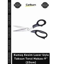 Özel Üretim Profesyonel Kumaş Kesim Lazer Uçlu Çelik Ağızlı Sağlam Taksun Terzi Makası 9'' 23cm