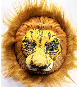 Peluş Aslan Maskesi Kahverengi Yeleli Mega Peluş 33 No