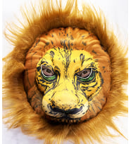 Peluş Aslan Maskesi Kahverengi Yeleli Mega Peluş 33 No