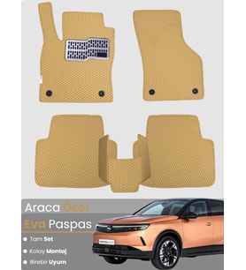 OPEL GRANDLAND HYBRİD (2025-2025) Uyumlu EVA Paspas Tam Set–Araca Özel,Kolay Montaj,Oto Paspas