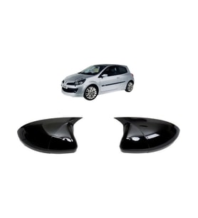 Renault Clio 3 Hb 2006-2009 Uyumlu Batman Parlak Siyah Ayna Kapağı