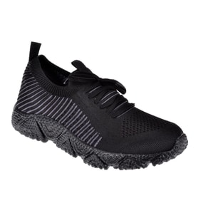 Pullman Triko Hafif Erkek Spor Ayakkabı Sneaker PLM-30504 SİYAH