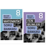 TUDEM YAYINLARI 8.SINIF LGS BECERİ TEMELLİ MATEMATİK - FEN BİLİMLERİ - SORU BANKASI
