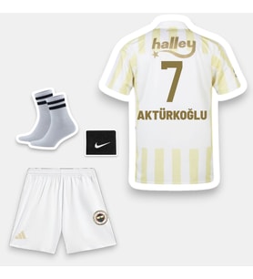 Aktürkoğlu-7 Fênerbahçe 26-27 Yeni Sezon Çocuk Futbol Forması - 4'lü Set