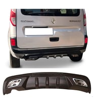 Renault Kangoo Difüzör Difizör Siyah + Kare Egzoz Görünüm C Tip