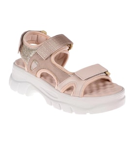 Sms Cırtlı Comfort Kadın Sandalet SMS-4740 BEJ