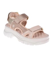 Sms Cırtlı Comfort Kadın Sandalet SMS-4740 BEJ