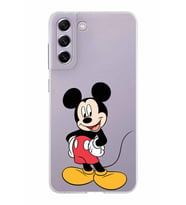 Samsung Galaxy S21 FE Kapak Mickey Mouse Tasarımlı Şeffaf Silikon Kılıf