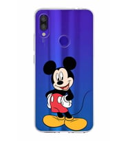 Xiaomi Redmi Note 7 Pro Uyumlu Kapak Mickey Mouse Tasarımlı Şeffaf Silikon Kılıf