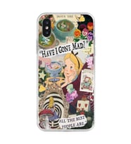 Iphone XS MAX Uyumlu Alice Harikalar Diyarında Tasarımlı Şeffaf Telefon Kılıfı