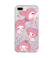 Iphone 7 Plus / 8 Plus Uyumlu Melody Kuromi Desenli Şeffaf Telefon Kılıfı