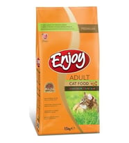 Enjoy Tavuklu Yetişkin Çok Renkli Kedi Maması 15 Kg