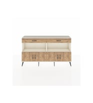 Arges Konsol 2 Raflı 2 Çekmeceli 4 Kapaklı 176x30x99 Aytaşı-Çam