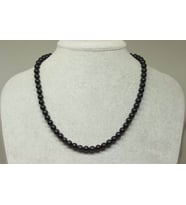 Shungite (Şungit) Taşı Kolye 6mm (Klipsli)