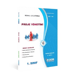 Egem Yayınları AÖF 1. Sınıf Proje Yönetimi Bahar Dönemi 2. Yarıyıl Konu Anlatımlı Soru Bankası (Çok Renkli)