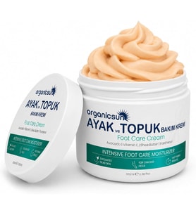 ve Topuk Çatlak Bakım Kremi 100ml - Ayak Kokusu, Tırnak Bakımı Avokado ve Shea Yağlı Yoğun Nemlendirici