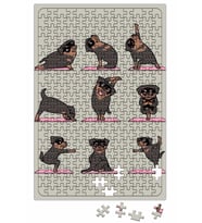 Rottweiler Yoga Rotfaydır Pug Köpek Yoga Puzzle