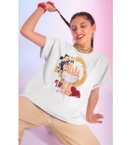 Tasarım Monkey D. Luffy Baskılı Unisex Oversize Anime Dizi Karakter Tişört