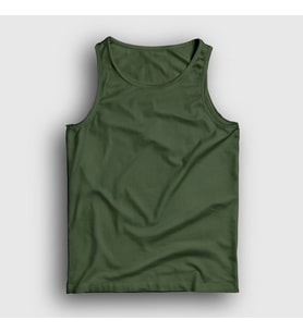 Presmono Unisex Haki Düz Baskısız Atlet 59000tt
