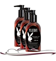 Playboy Aromaterapi Massage Oil Kokusuz Vücut Masaj Yağı 3 Adet 120 Ml