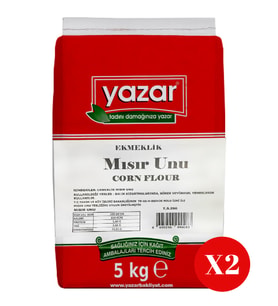 Yazar Ekmeklık (Karadeniz) Mısır Unu 5 Kg x 2 Paket